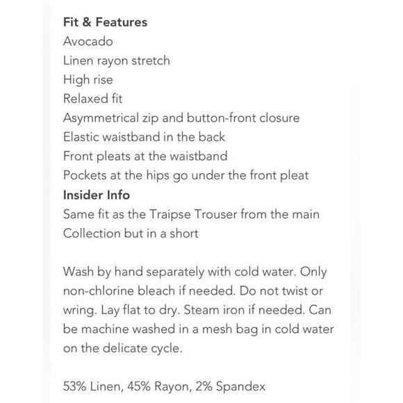 CAbi High Rise Traipse Short Linen Blend Style 6398 in Avocado Green Women Sz. 6 - Picture 12 of 12